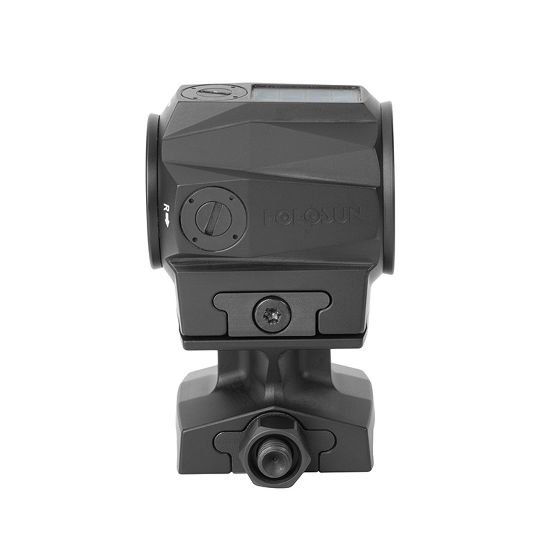 Holosun SCRS-GR-2 green dot sight, 2MOA dot reticle, solar cell, black, Picatinny/Weaver rail, hunt…