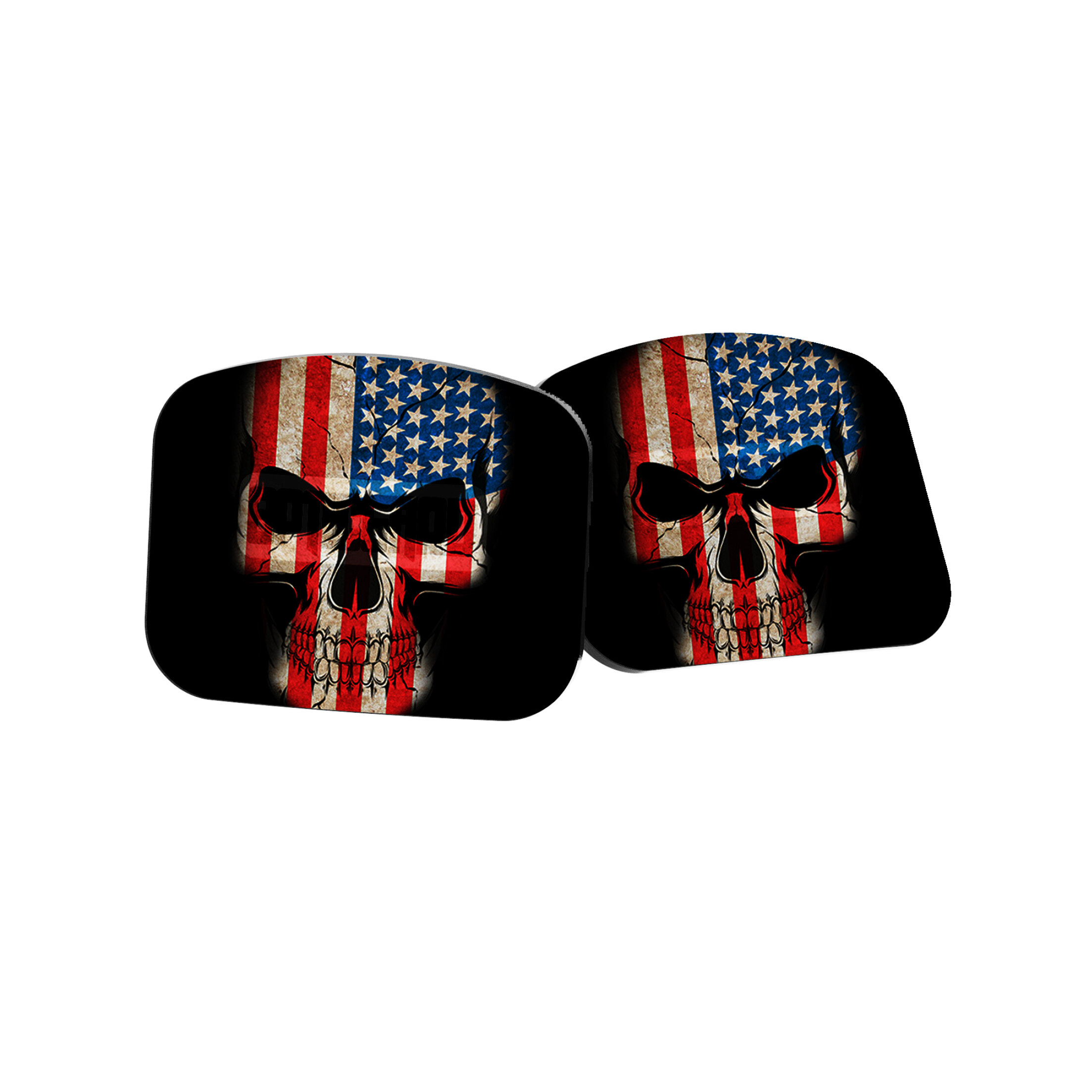 2 coperture di addestramento OpticGard per Holosun 509T-X2 Us Flag Skull #2