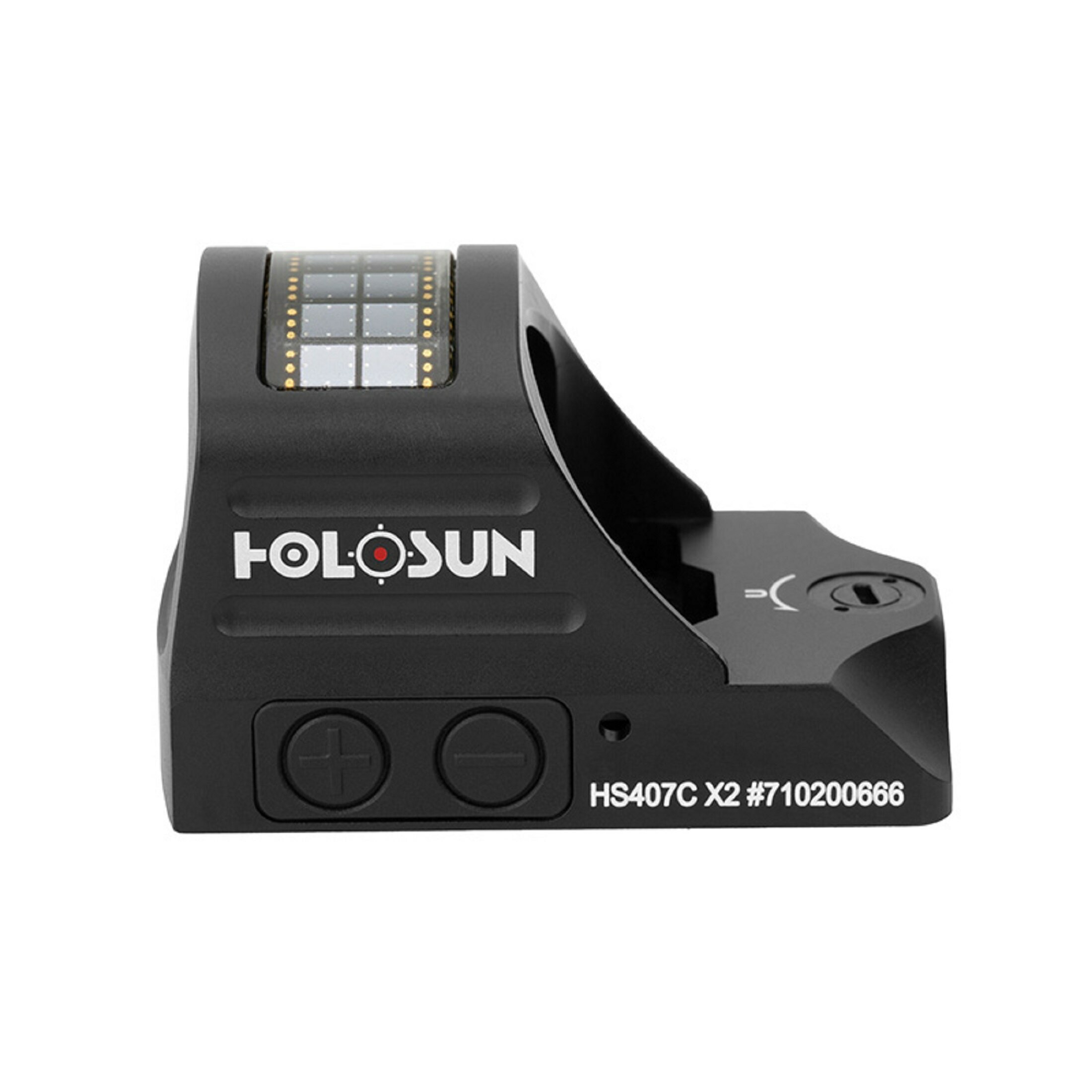 Holosun HS407C-X2, 2MOA dot reticle solar cell, black