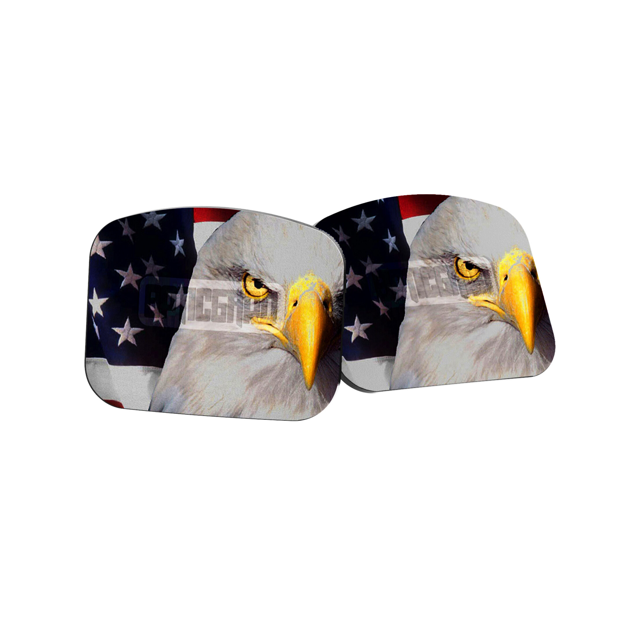 2 coperture di addestramento OpticGard per Holosun 509T-X2 Bald Eagle American Flag