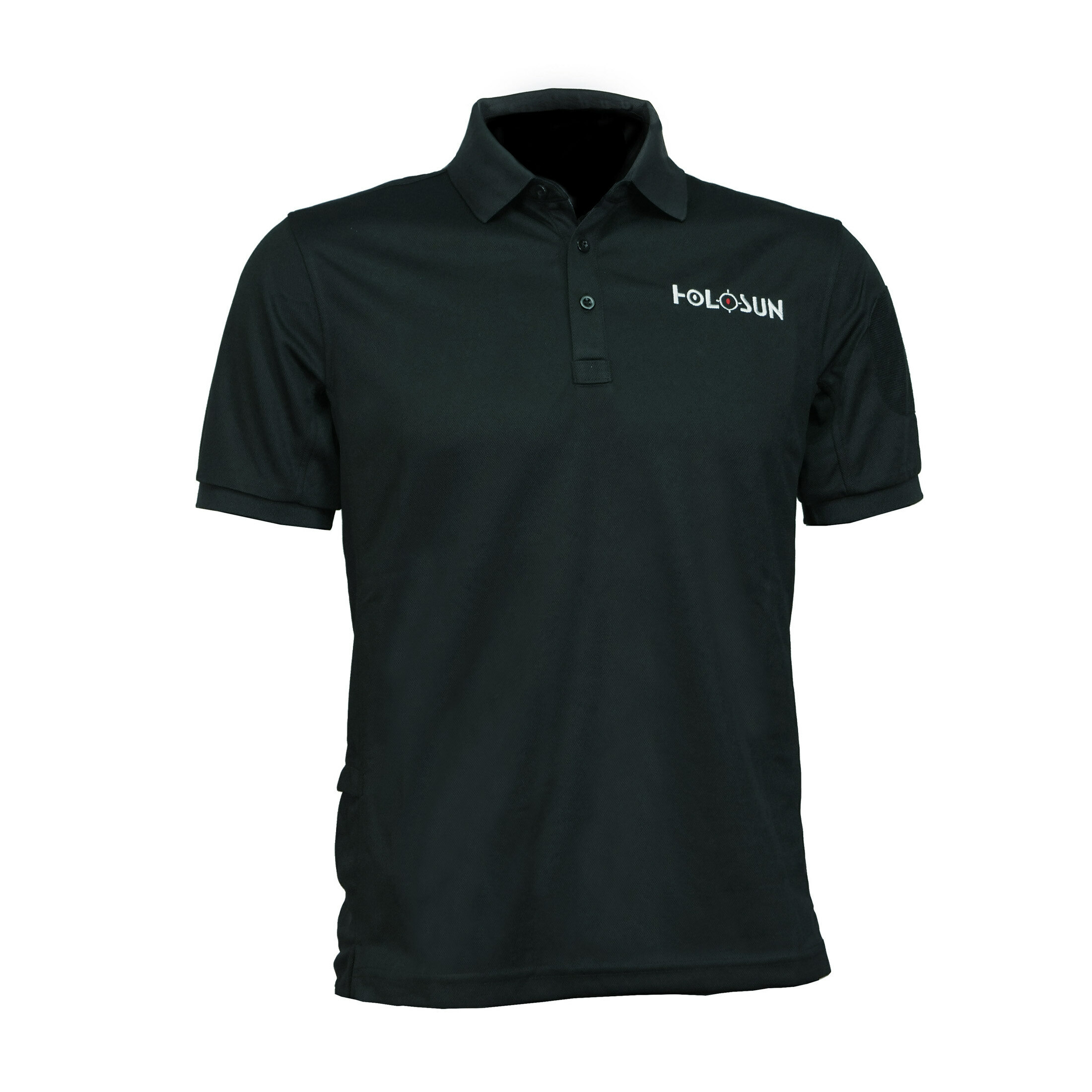 Polo shirt with embroidery of the Holosun logo on the front and back, cell phone pocket and Velcro…