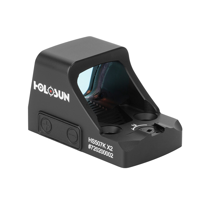 Holosun HS507K-X2 open reflex red dot sight switchable 2MOA dot, 32MOA circle dot reticle, black, f…