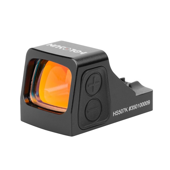 Holosun HS507K Offenes Reflex Rotpunktvisier + wechselbarem 2MOA Punkt, 32MOA Kreis Absehen, schwar…