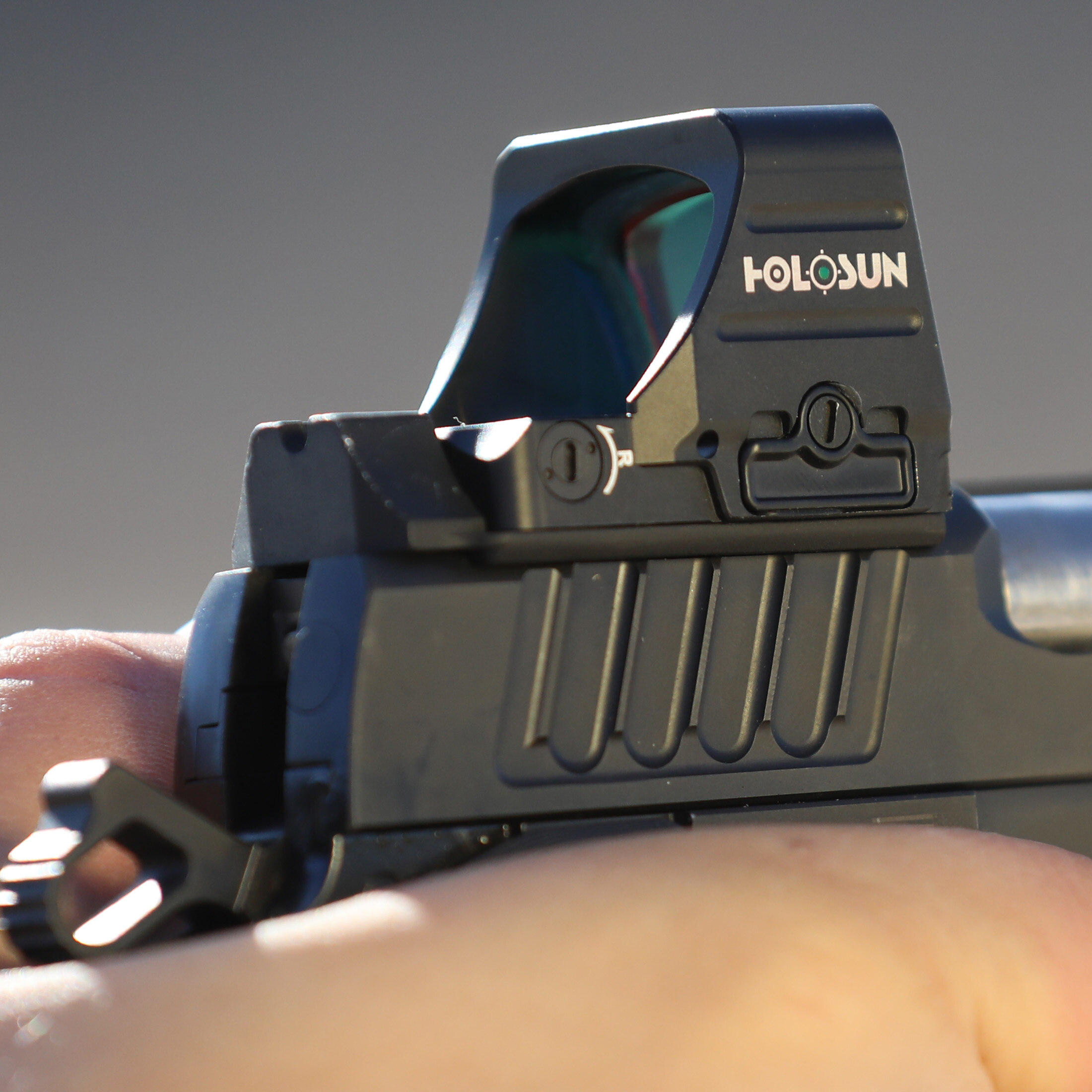 Holosun Open Reflex Red Dot Sight HE507COMP-GR with switchable reticle, green dot sight, Elite serie