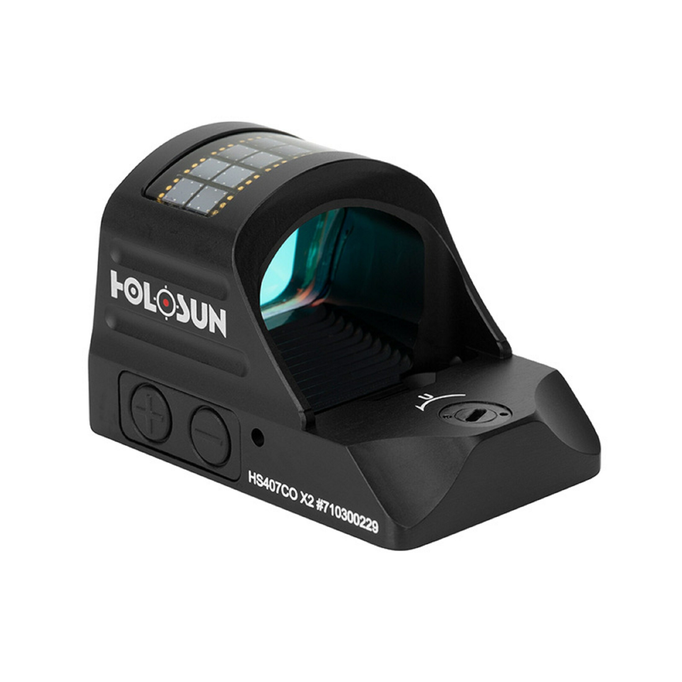 Holosun HS407CO-X2 Micro visor réflex abierto (mini) con retícula roja presenta un sistema de retíc…
