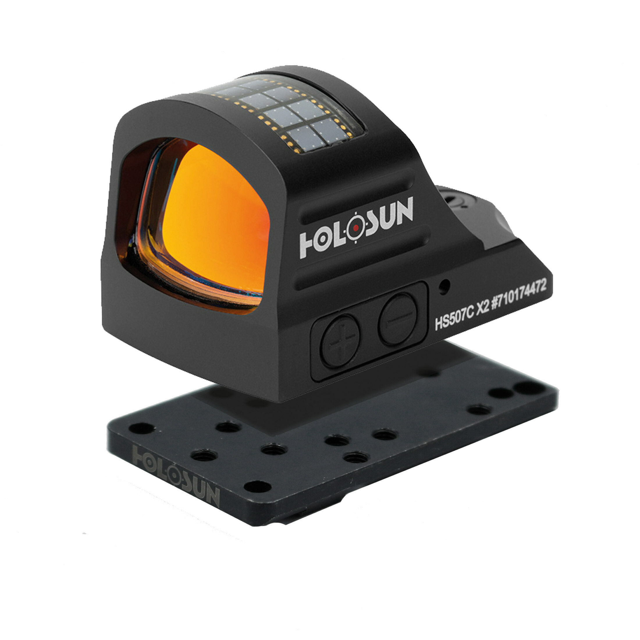 Holosun HS507C Offenes Reflex Rotpunktvisier + wechselbarem 2MOA Punkt, 32MOA Kreis Absehen, Solarz…