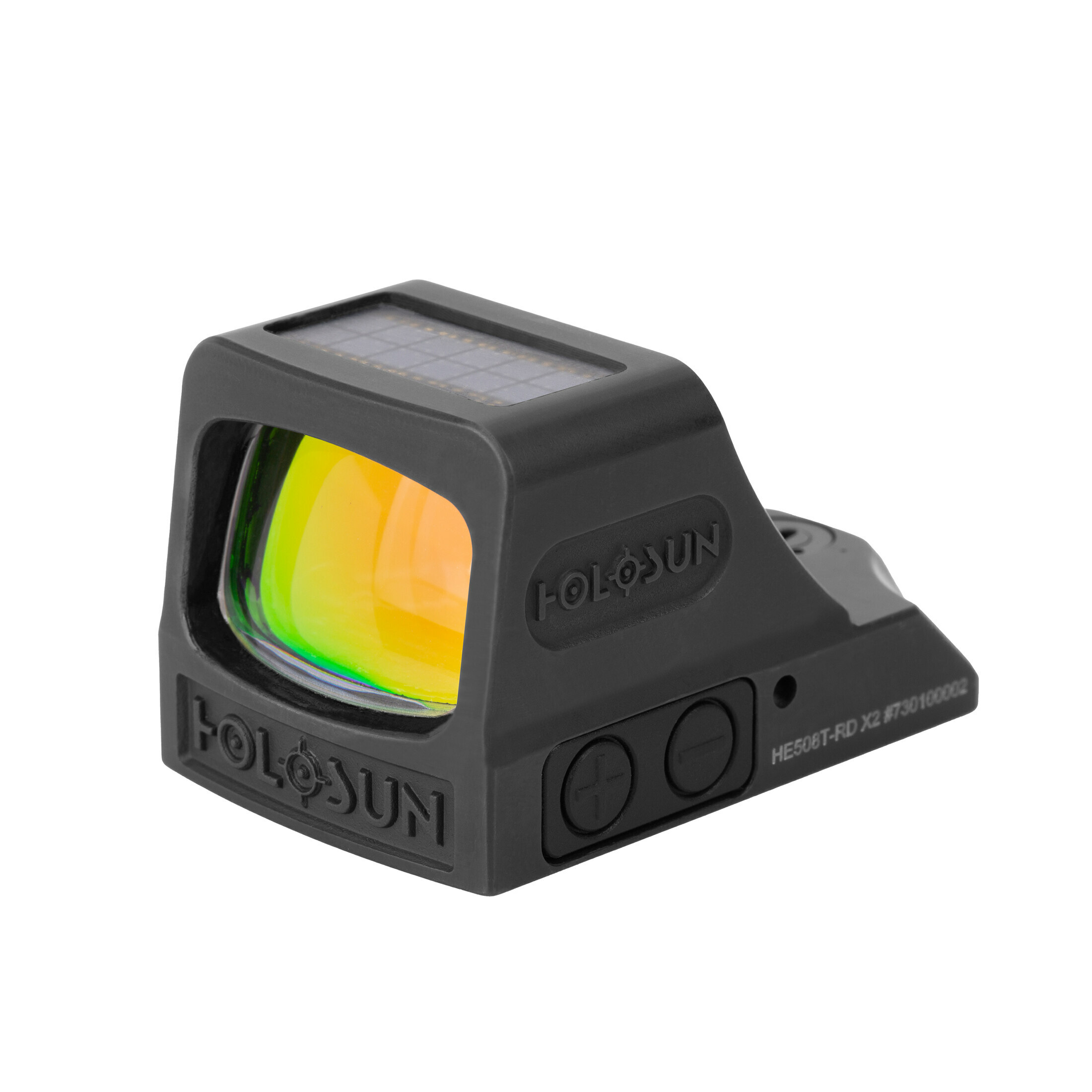 Holosun open reflex sight HE508T-RD-X2 with interchangeable reticle, innovative lock mode, and tita…