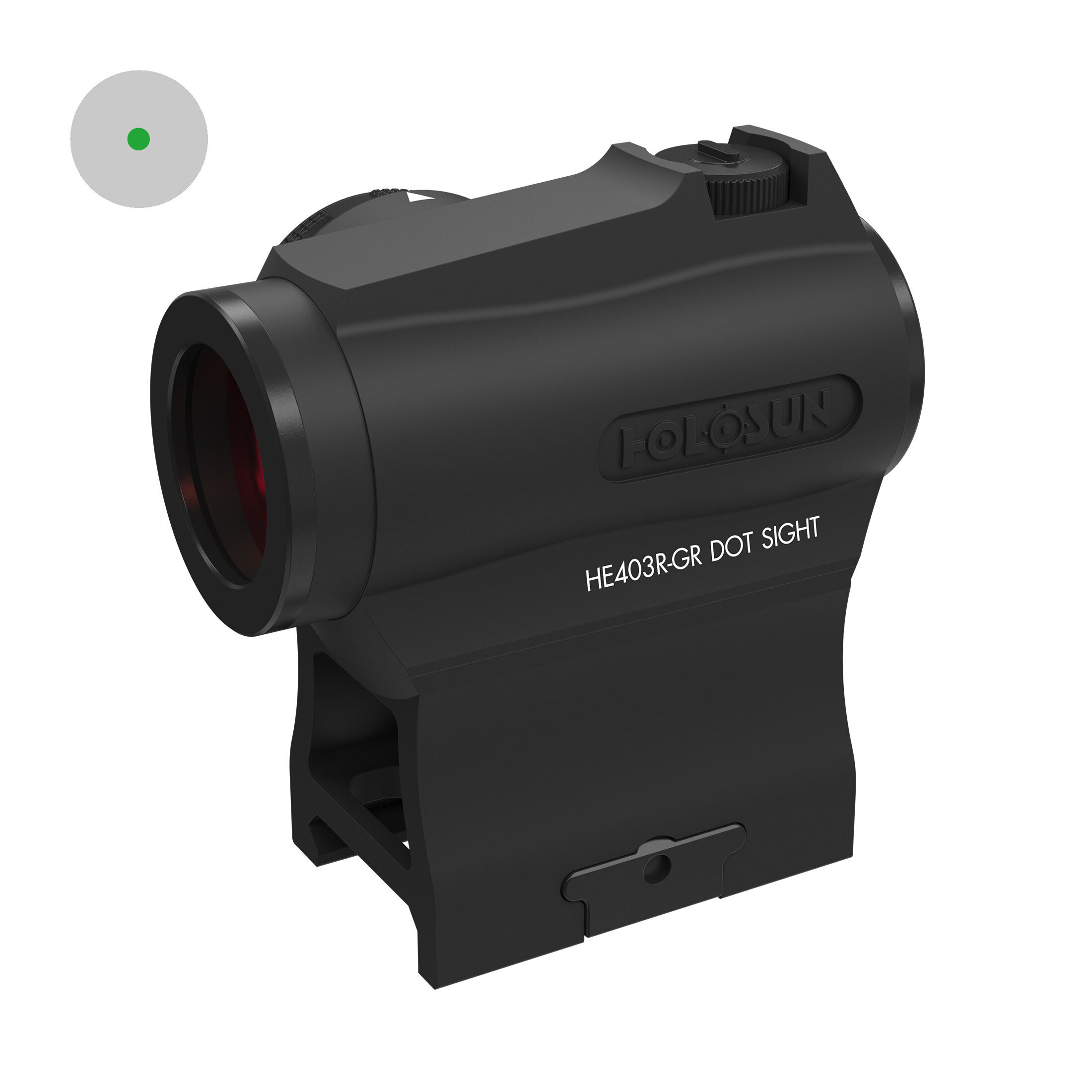 Holosun ELITE HE403R-GR Microdot green dot sight with 2MOA dot reticle, new rheostat dial to adjust…