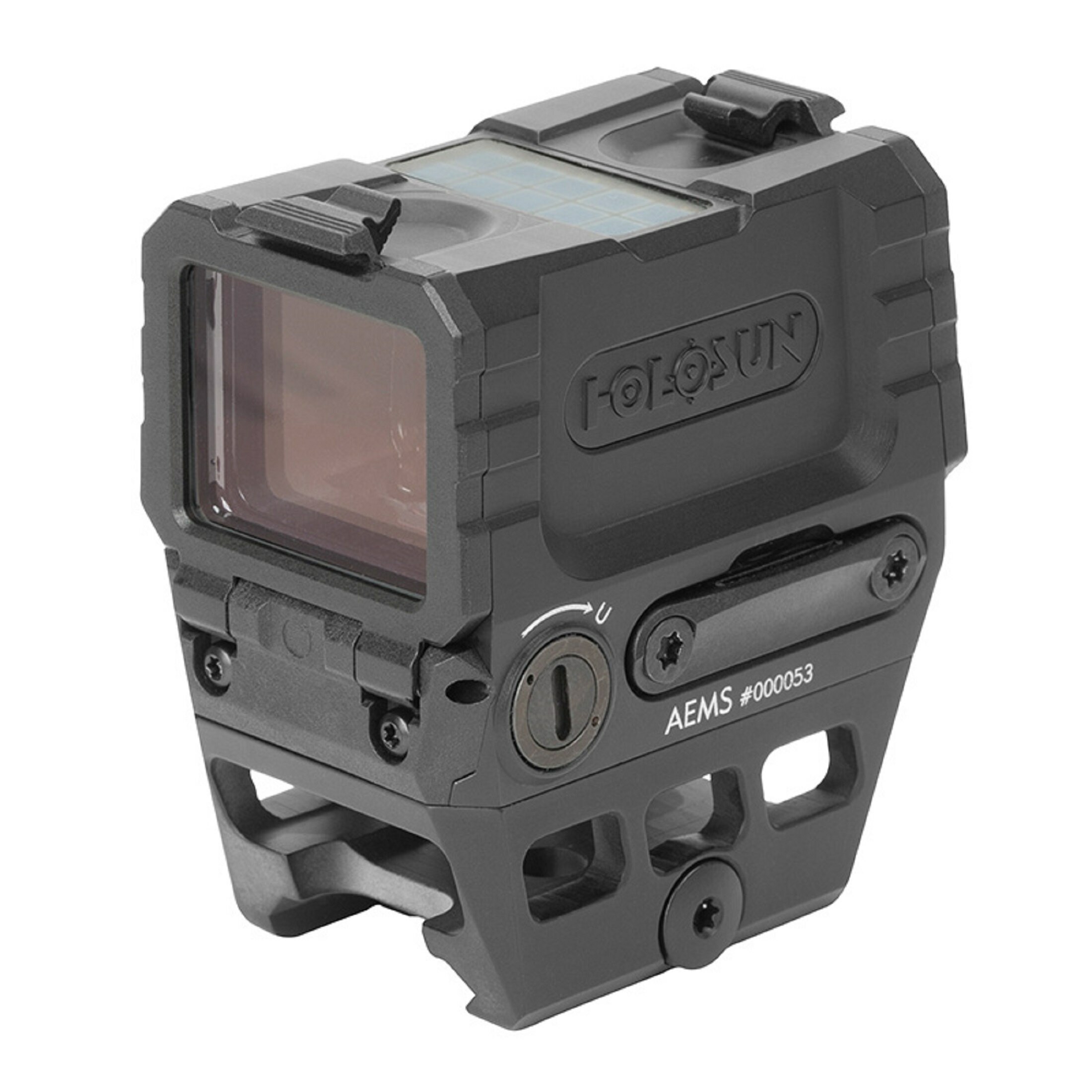 Holosun Classic  AEMS-RD with switchable reticle and aluminium housing, glass flip backs