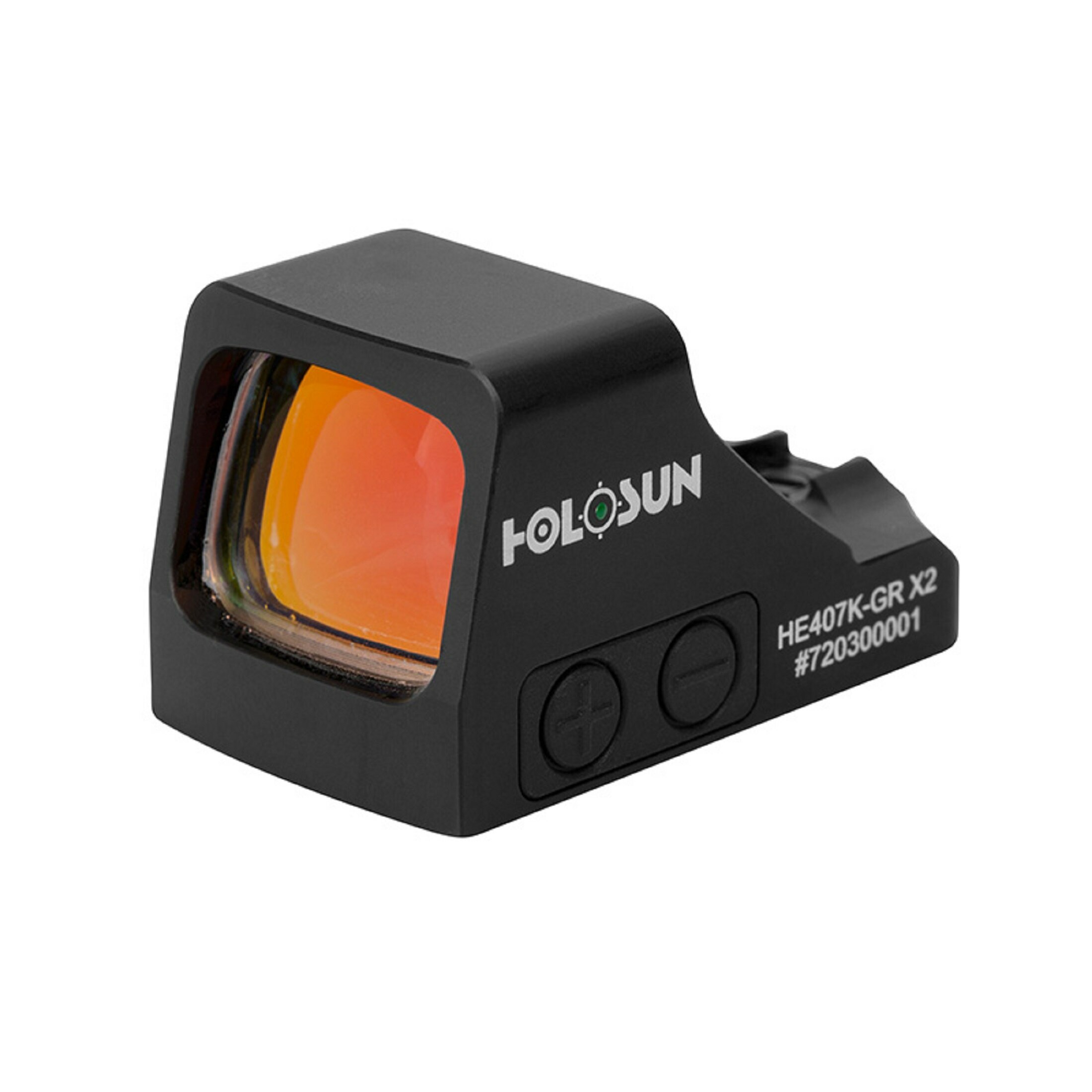 Holosun HE407K-GR-X2 Nyitott Reflex Zöldpontos irányzék + 6MOA Pontos látómező, fekete, vadászat, s…