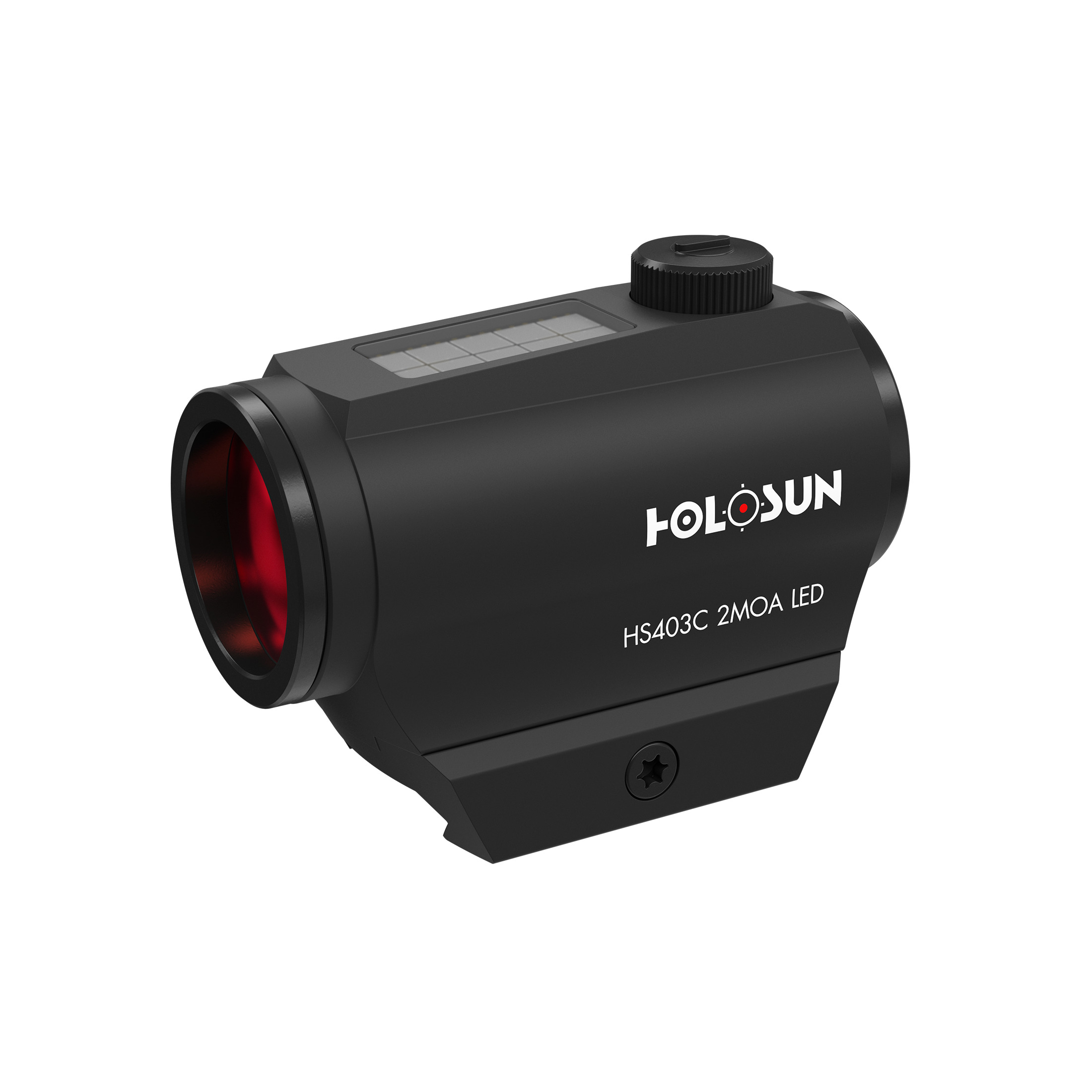 Holosun HS403C Microdot red dot sight with 2MOA dot reticle and solar cell, black, Picatinny rail, …