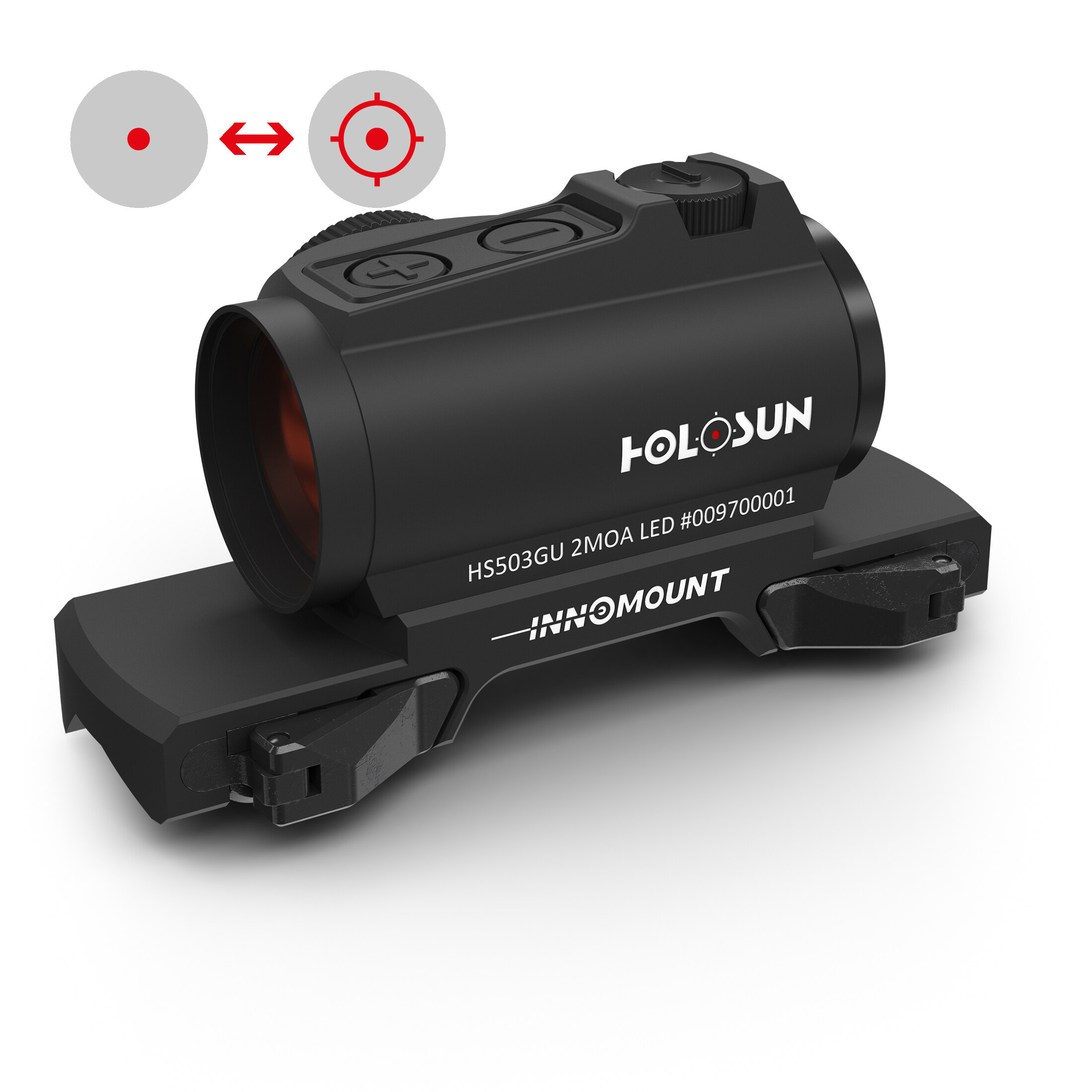 Holosun Dot Sight CLASSIC HS503G-U-BLACK-MOUNT-BLASER