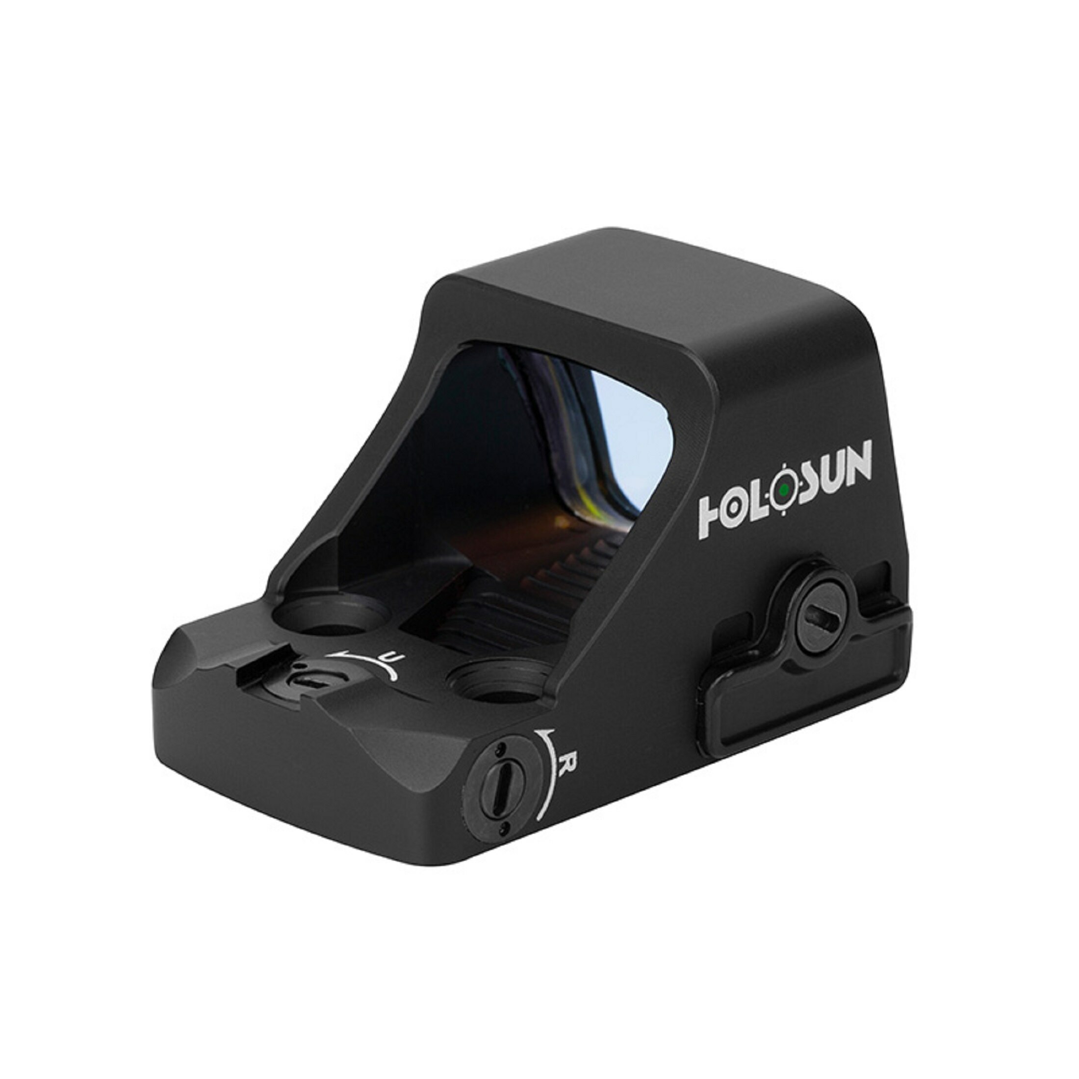 Holosun HE407K-GR-X2 Öppet Reflex Grönpunktvisier + 6MOA Punkt Sikte, svart, jakt, sportskytte Soft…