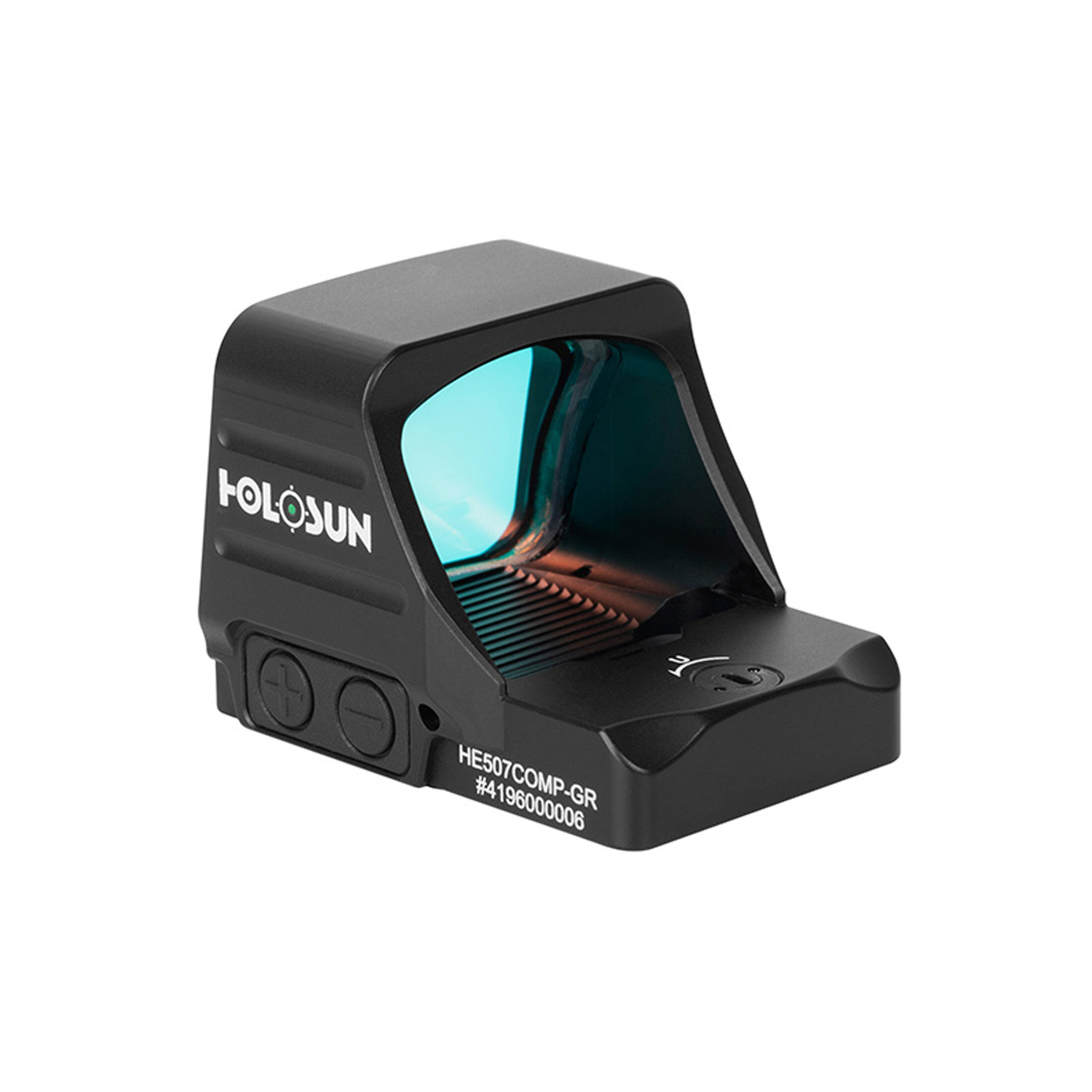 Holosun visor reflexivo aberto HE507COMP-GR com retículo intercambiável, visor de ponto verde, caça…