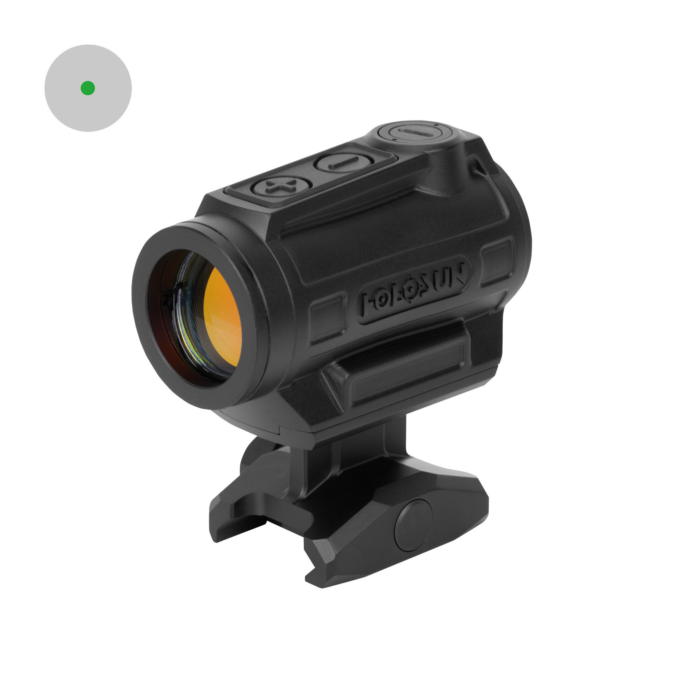 Holosun ELITE ARO-EVO-SPR-GR Micro Sight with Green Dot, SPR Reticle, Black, Picatinny Rail, for Hu…
