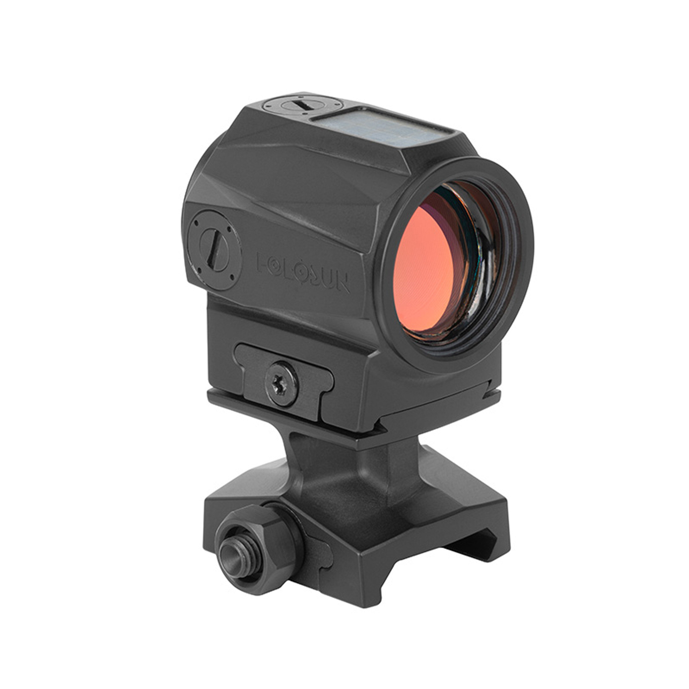 Holosun SCRS-GR-2 green dot sight, 2MOA dot reticle, solar cell, black, Picatinny/Weaver rail, hunt…