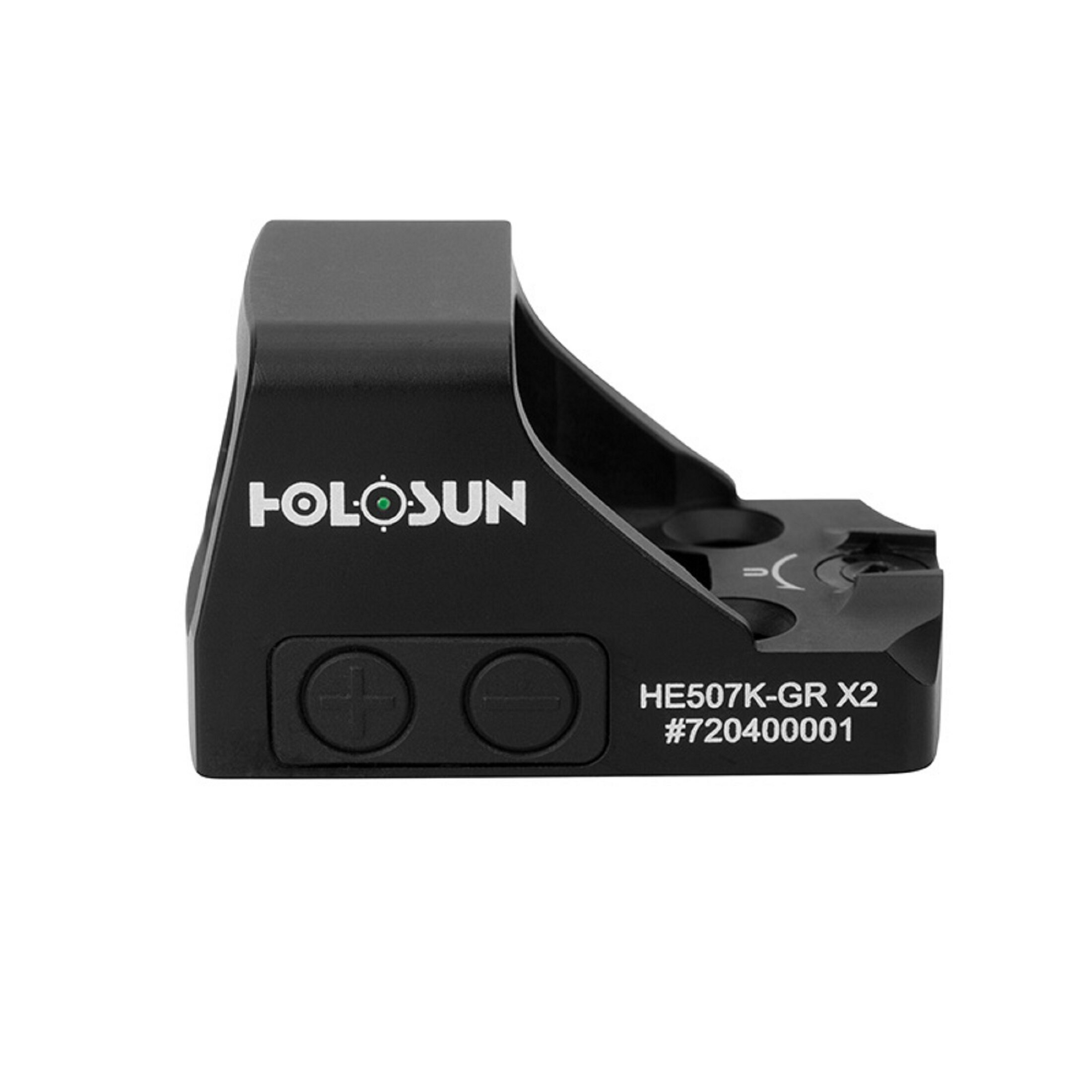 Holosun HE507K-GR-X2 Otwarty Celownik Refleksyjny z Zielonym Punktem + wymienny 2MOA Punkt, 32MOA O…