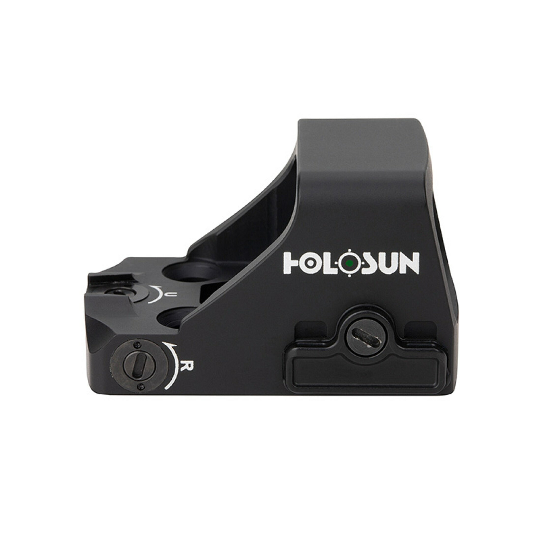 Holosun HE407K-GR-X2 Öppet Reflex Grönpunktvisier + 6MOA Punkt Sikte, svart, jakt, sportskytte Soft…