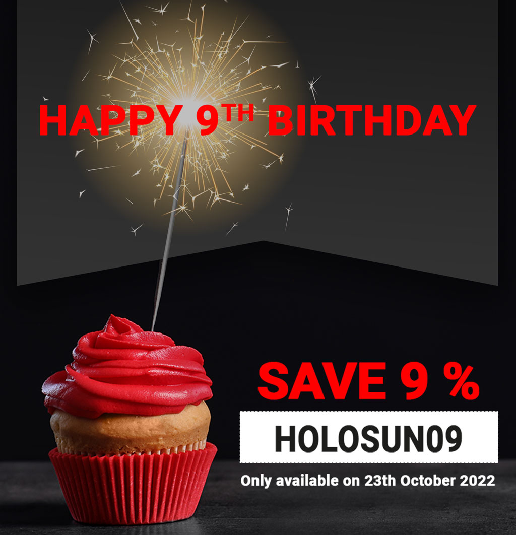 Holosun happy 9th birthday 9% discount