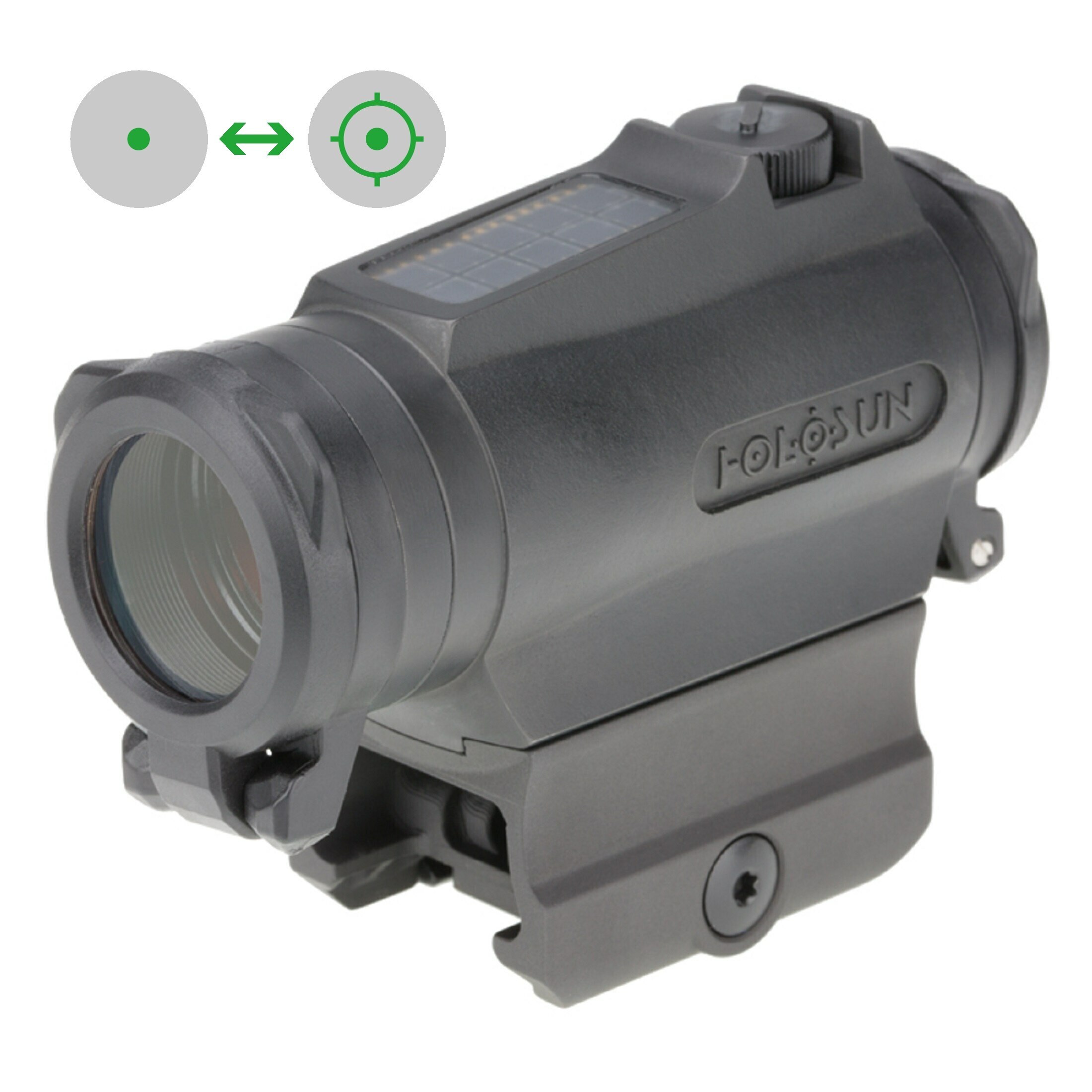 Holosun ELITE Green Dot Sight HE515C-T-GR switchable between Circle Dot and Single Dot