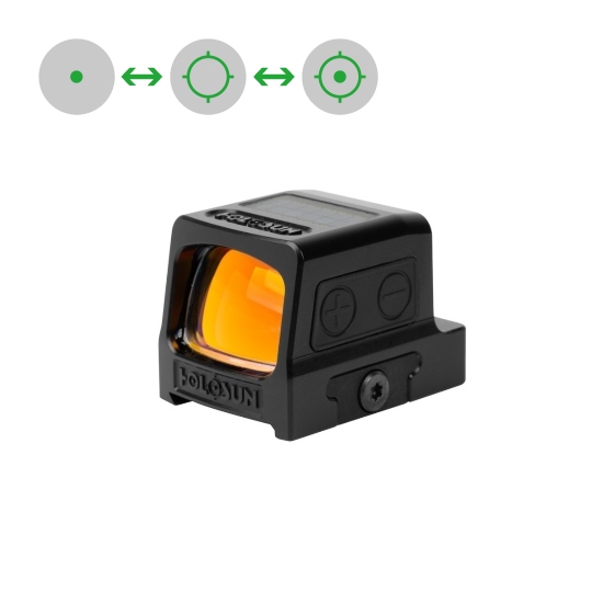 Holosun HE509T-GR open reflex green dot sight switchable 2MOA dot, 32MOA circle dot reticle, titan,…