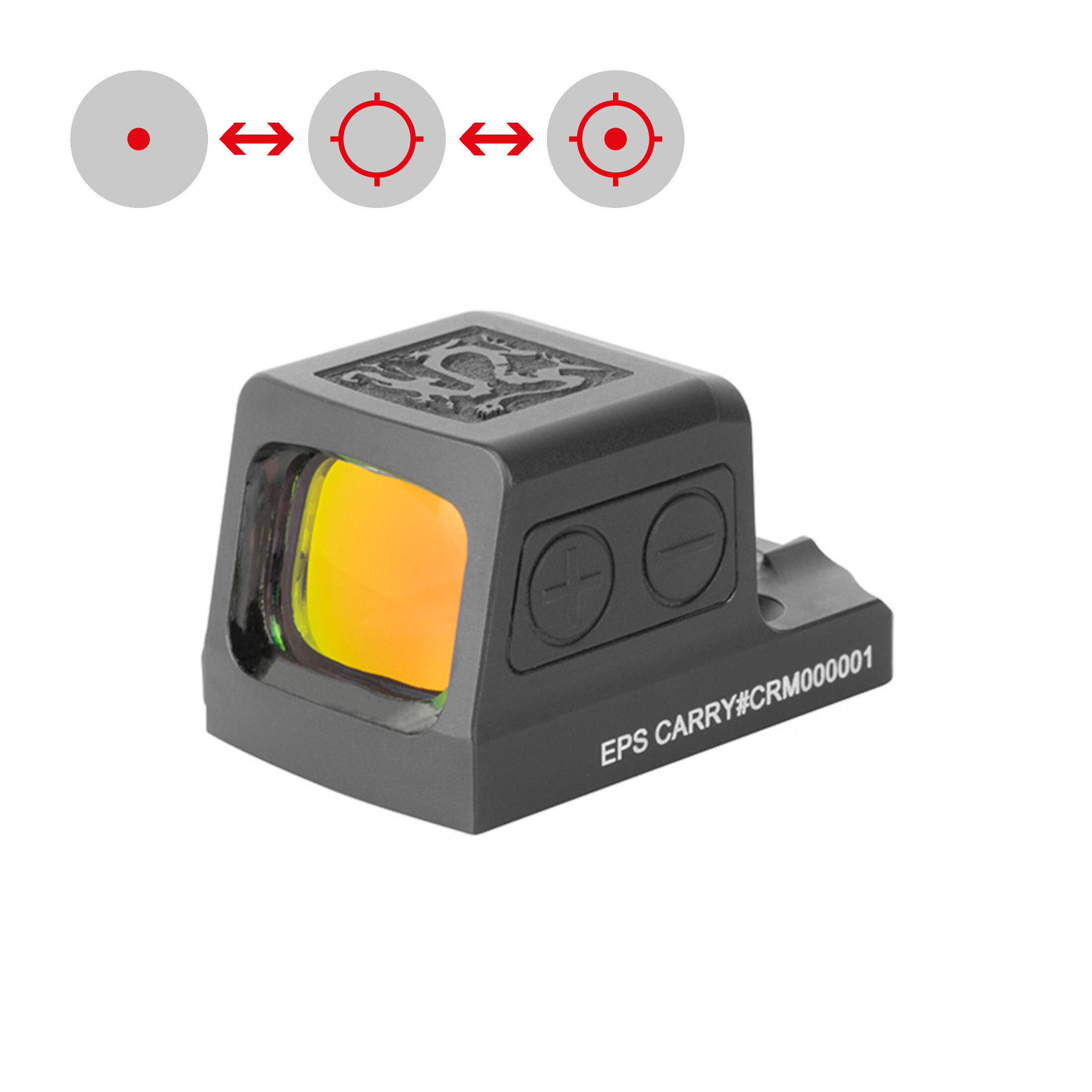 Holosun RONIN-EPS-CARRY-RD-MRS closed reflex sight 2MOA/32MOA red dot, aluminum, black, hunting, sp…