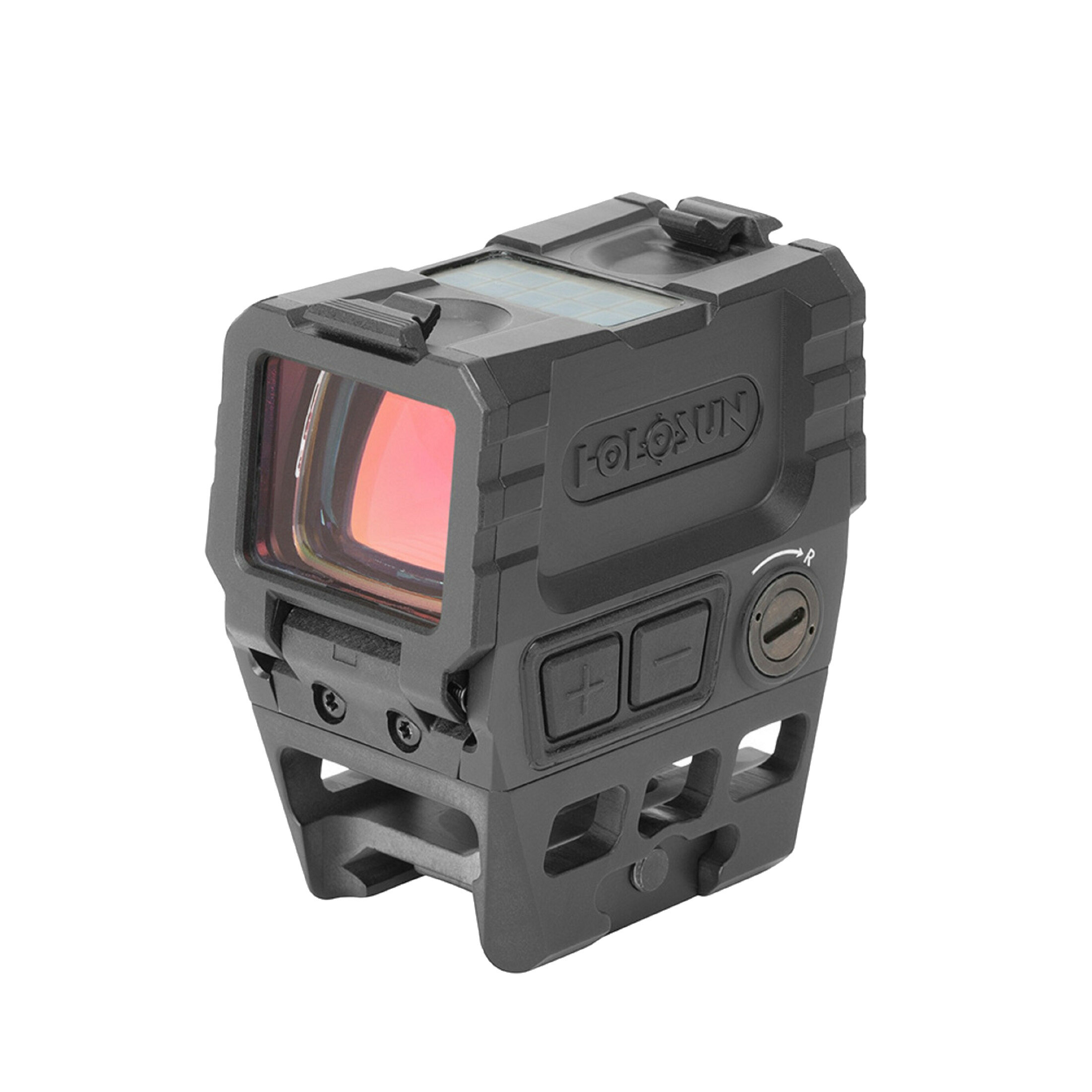 Holosun Classic  AEMS-RD with switchable reticle and aluminium housing, glass flip backs