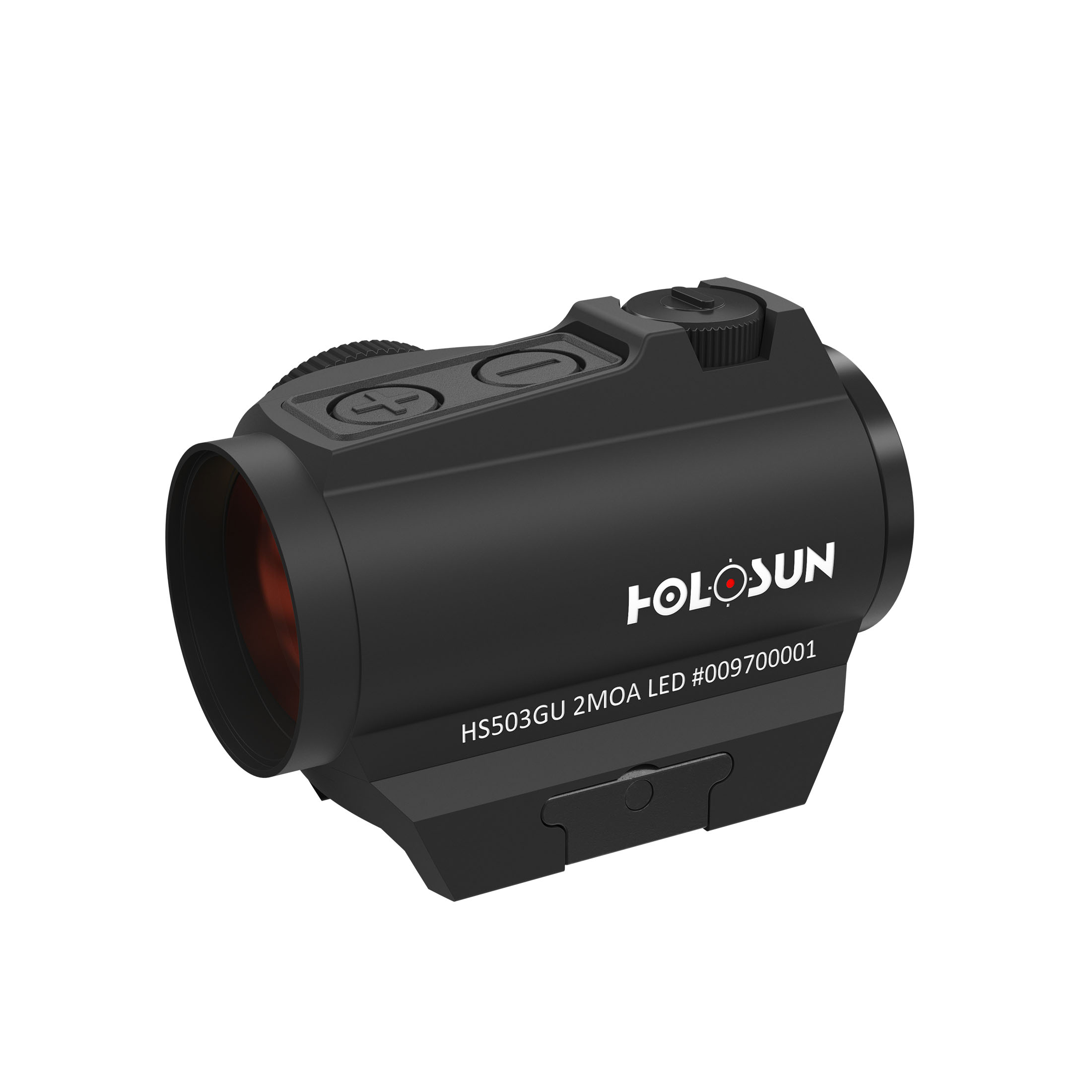 Holosun HS503G-U Microdot Rotpunktvisier з змінним 2MOA точками, 65MOA круговим прицілом, чорний, P…