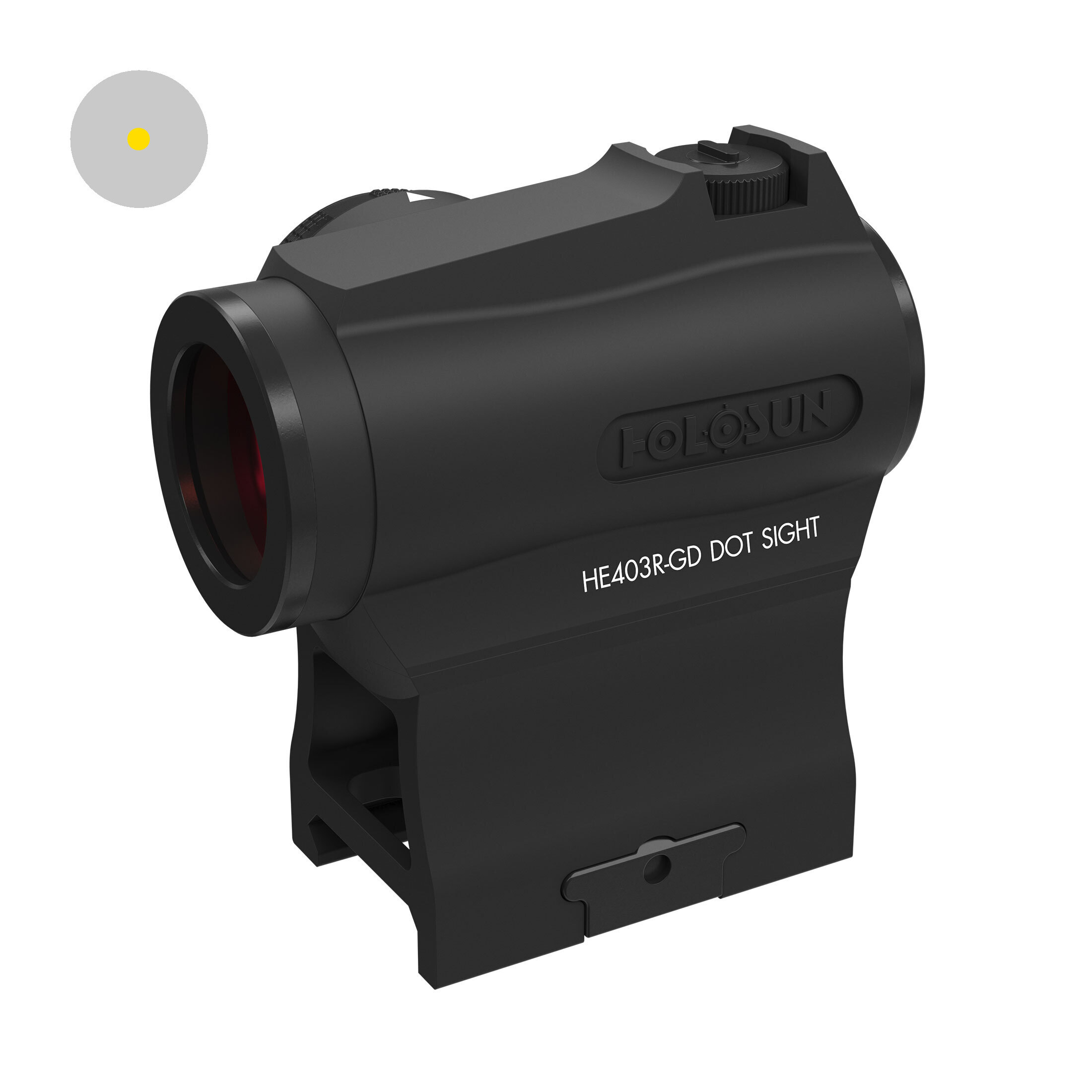 Holosun ELITE HE403R-GD Microdot gold dot sight with 2MOA dot reticle, new rheostat dial to adjust …