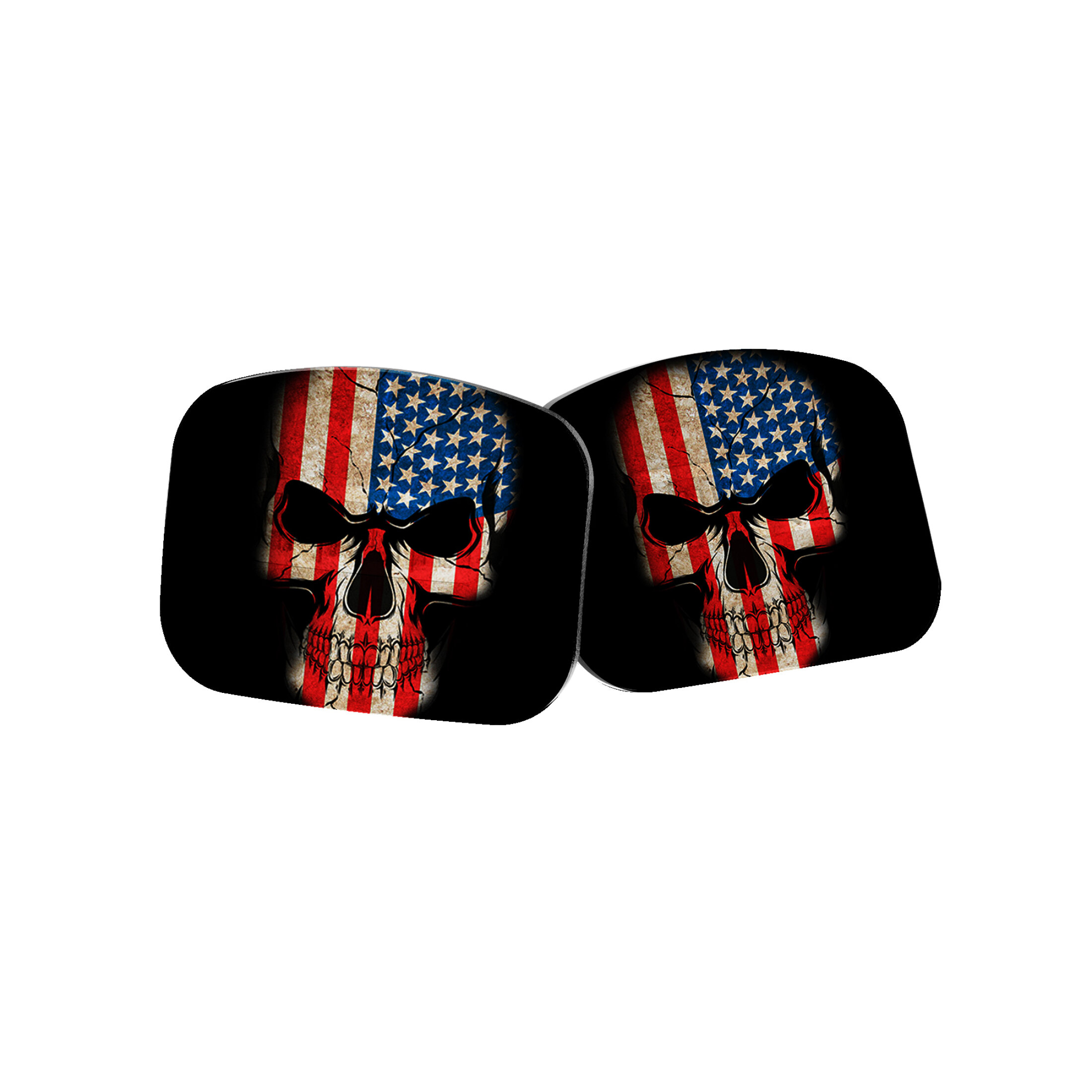 2 pezzi di copertura di addestramento OpticGard per Holosun SCS 320 Us Flag Skull #2
