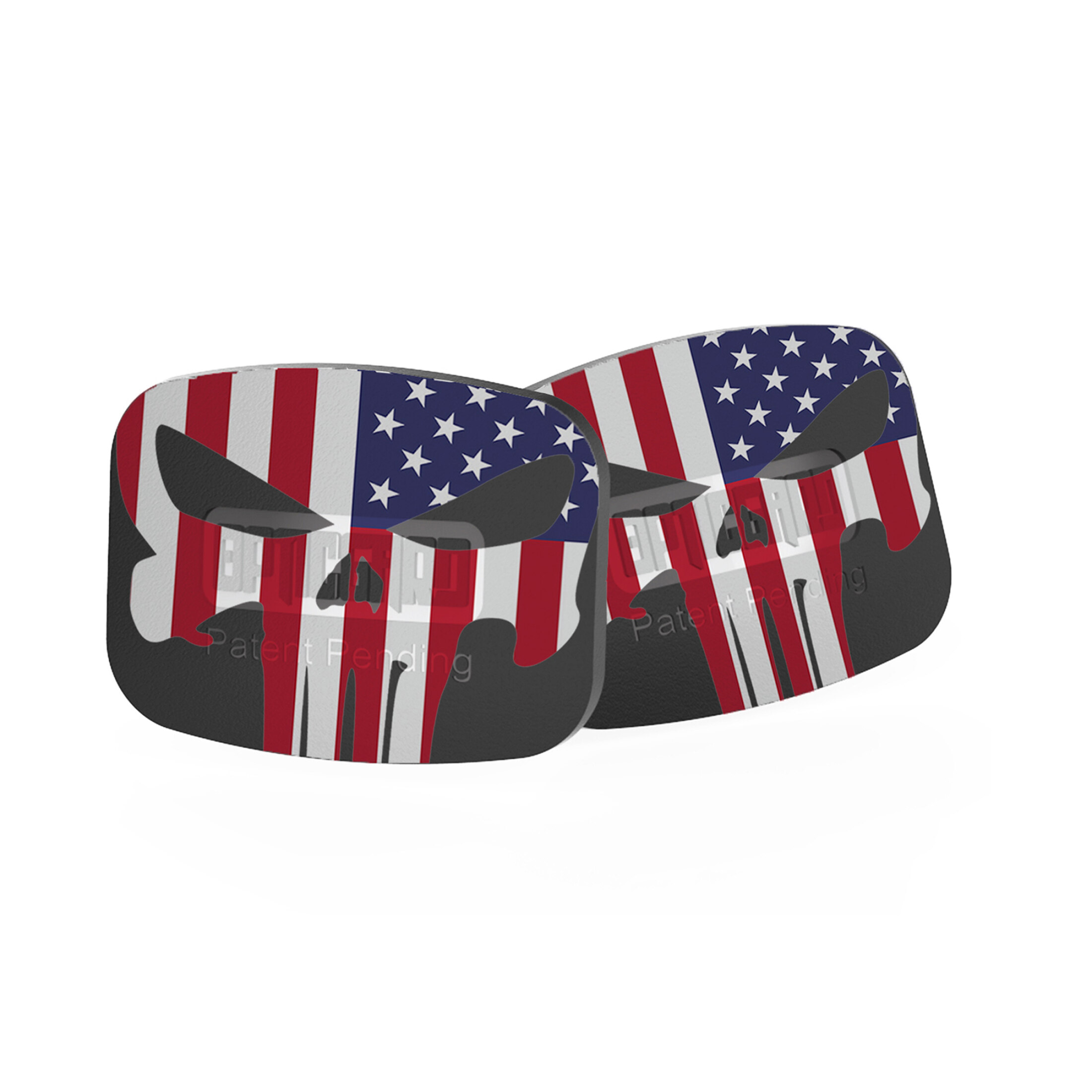 2 stukken OpticGard afdekking voor Holosun 508T-X2 Us Flag Skull