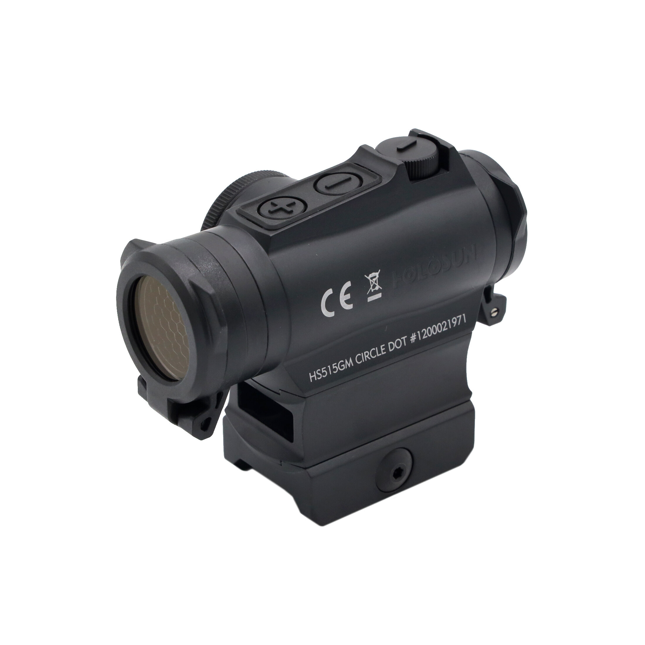 Holosun HS515G-M Microdot red dot sight military, switchable 2MOA dot, 65MOA circle dot reticle, bl…