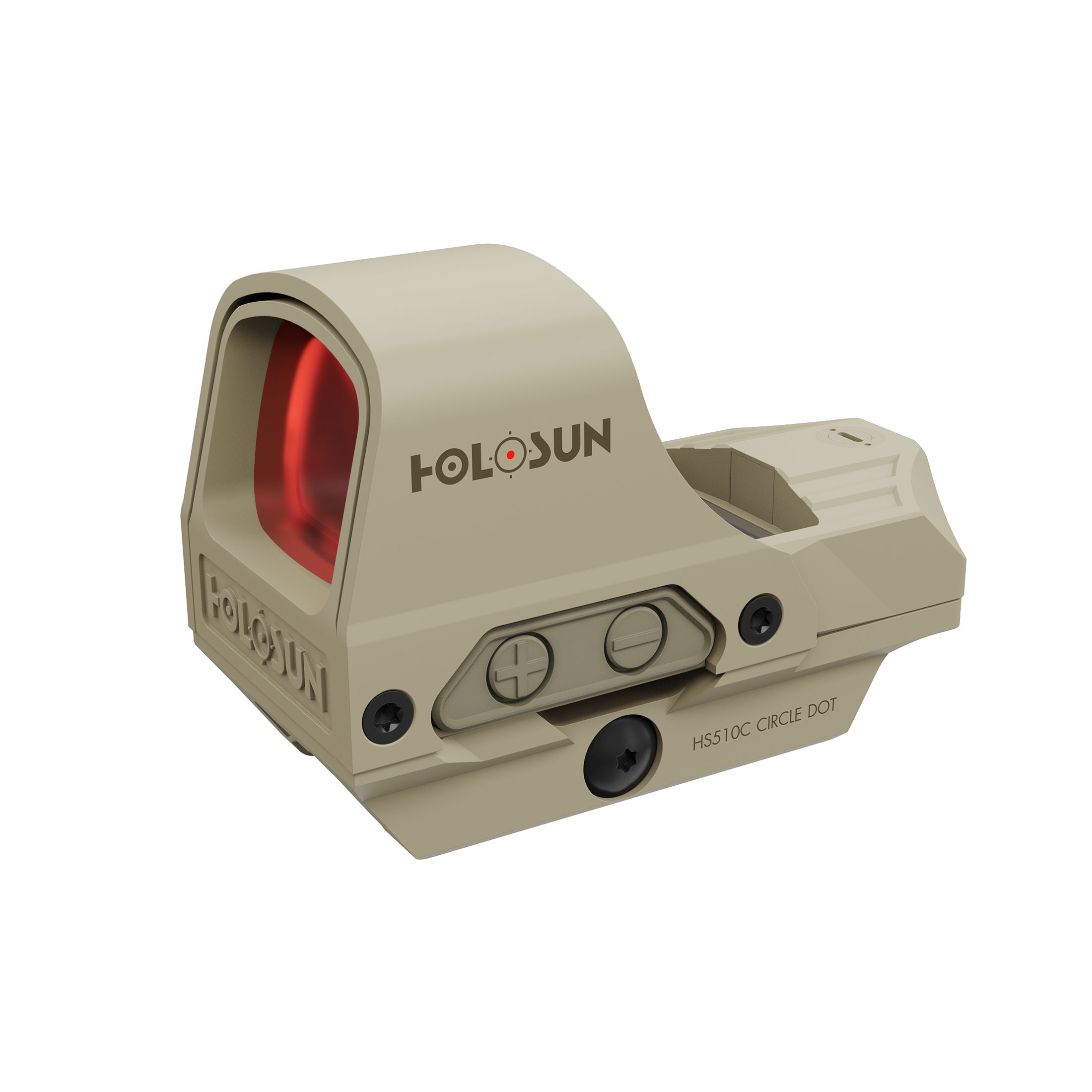 Holosun ELITE HE510C-GR-FDE open reflex green dot sight  switchable 2MOA dot, 65MOA circle dot reti…