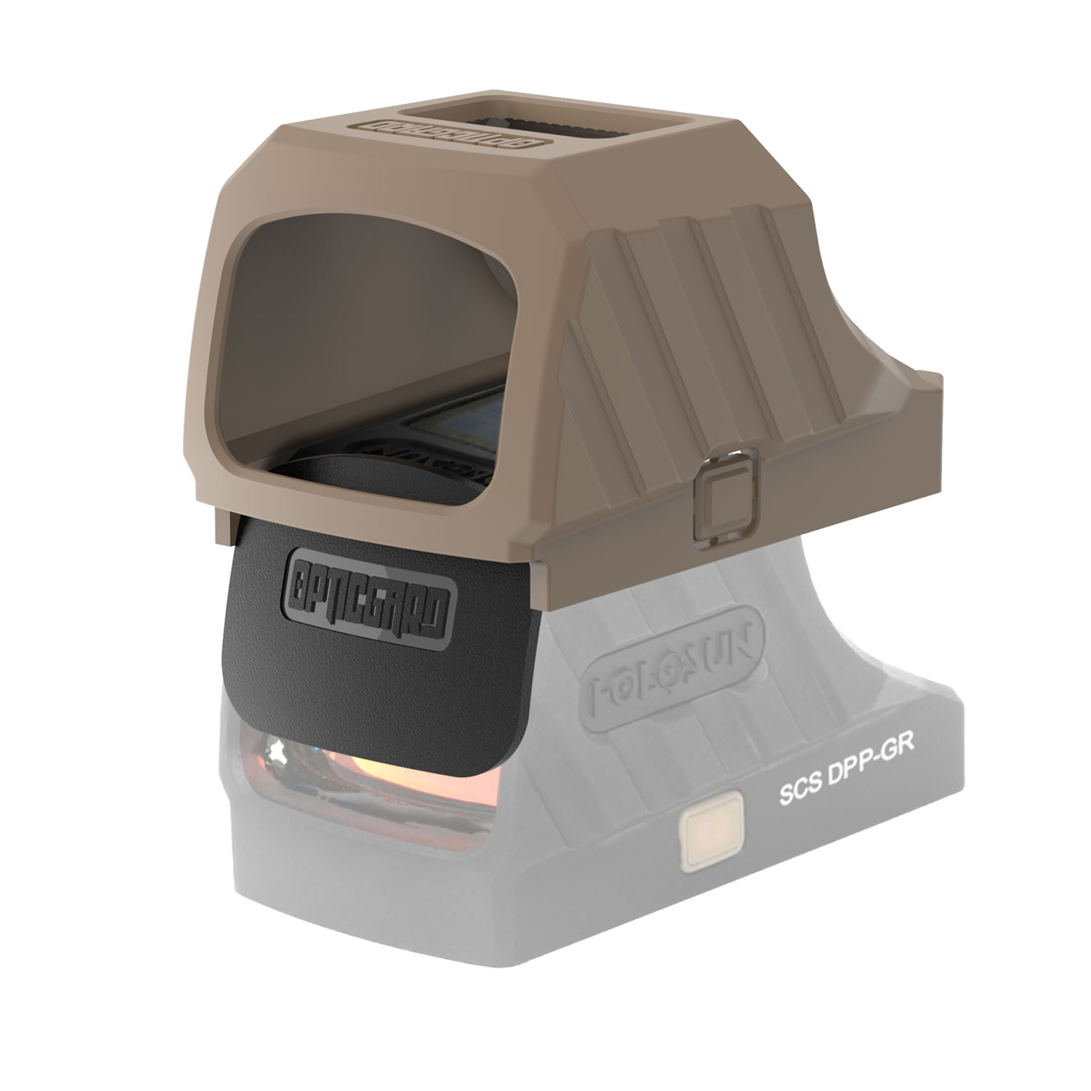 OpticGard Copertura per mirino telescopico adatta per Holosun SCS320 FDE (Flat Dark Earth)