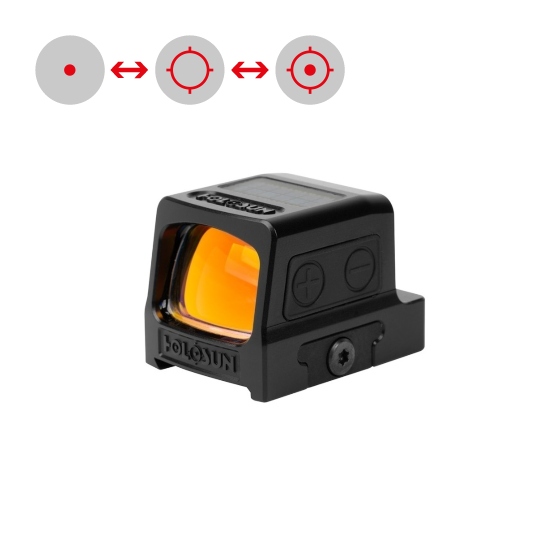 Holosun HE509T-RD-X2 open reflex red dot sight switchable 2MOA dot, 32MOA circle dot reticle, titan…