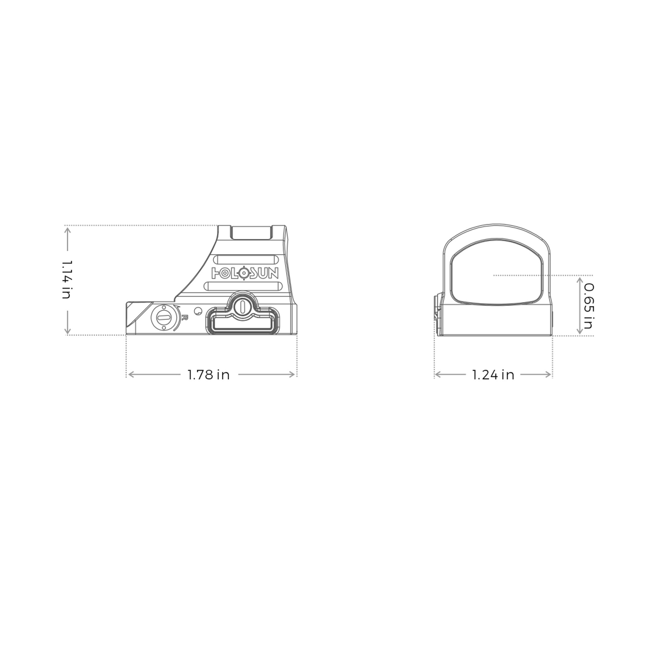 Holosun HS507C-X2 Micro visor réflex abierto (mini) con retícula roja presenta un sistema de múltip…