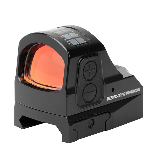 Holosun Open Reflex Red Dot Sight HE507C-GR-V2 with switchable reticle, green dot sight, hunting, a…