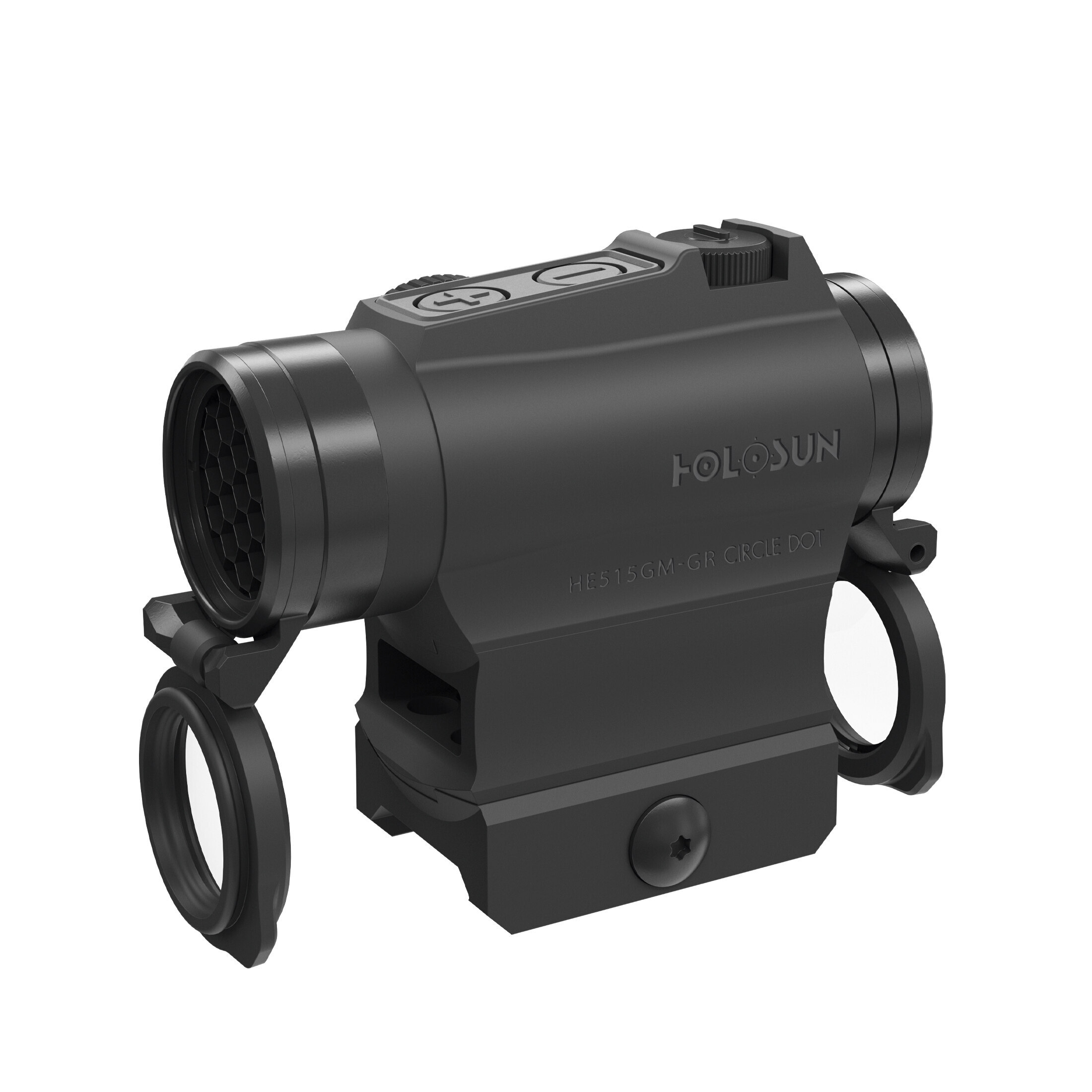 Holosun ELITE HE515G-M-GR Microdot Grünpunkt Visier Militär + wechselbarem 2MOA Punkt, 65MOA Kreis …