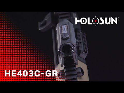 Holosun ELITE HE403C-GR Microdot Grønnpunkt sikte med 2MOA punkt retikkel, svart, Picatinny skinne,…