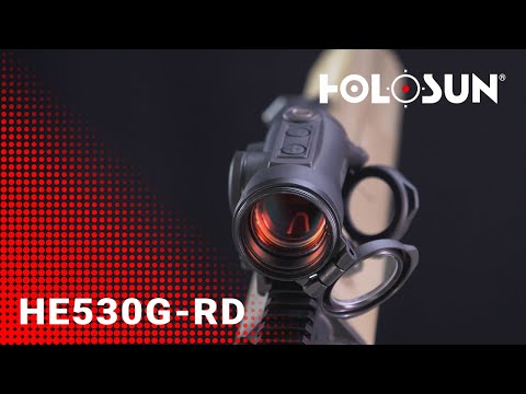 Holosun ELITE HE530G-RD Micro-viseur Point rouge Viseur Reflex Cercle avec point, Viseur Reflex, Ré…