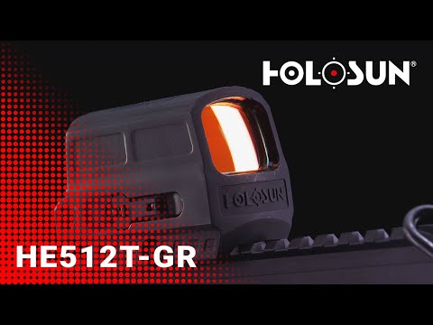 Holosun ELITE Enclosed Reflex Green Dot Sight HE512T-GR with switchable reticle and titanium housin…