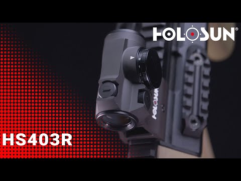 Holosun HS403R Microdot Rotpunkt визьор с 2MOA точка прицел, нов реостатен регулатор за настройка н…