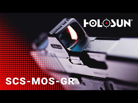 Holosun SCS-MOS-GR Micro visor réflex abierto (mini) con retícula verde presenta un sistema de múlt…