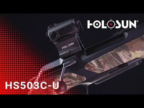 Holosun HS503C-U Vizor cu punct roșu, punct schimbabil de 2MOA, reticul circular de 65MOA, celulă s…