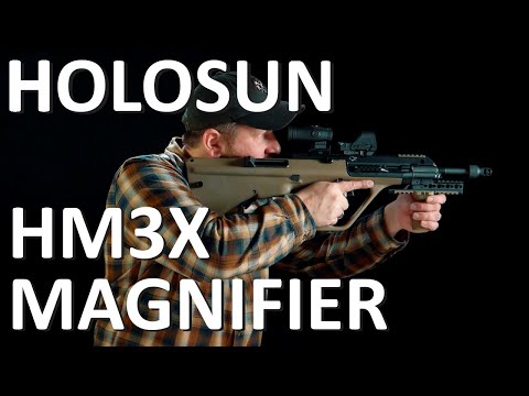 Holosun Magnifier HM3X, 3-násobné zväčšenie, čierne, Picatinny, poľovníctvo, športová streľba, soft…