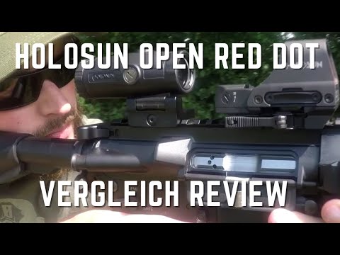 Holosun HS507C otevřený reflexní červený bodový zaměřovač + vyměnitelný 2MOA bod, 32MOA kruhový zám…