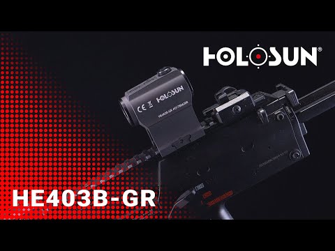 Holosun ELITE HE403B-GR Microdot zielnik z zielonym punktem o średnicy 2MOA, kolor czarny, szyna Pi…