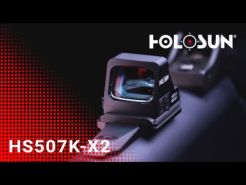 Holosun HS507K-X2 Micro visor réflex abierto (mini) con retícula roja presenta un sistema de múltip…