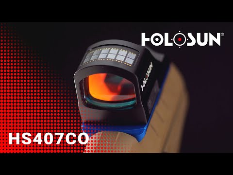 Holosun HS407CO-X2 Otvorený reflexný červený bodový zameriavač, 8MOA kruhový zámer, solárna bunka, …