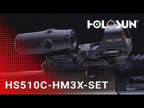 Ensemble Holosun HS510C + Loupe HM3X + Étui de protection